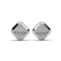 Classic Edge Silver Stud Earring