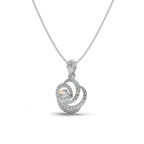 Ripple Bloom Silver Pendant-RJCP1035S