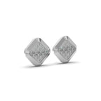 Classic Edge Silver Stud Earring