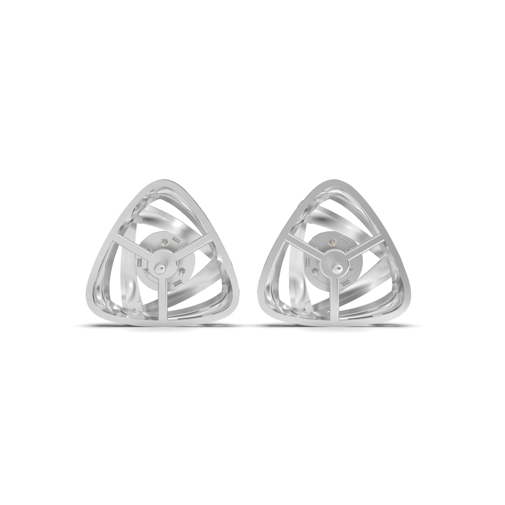 Triangular Sleek Diamond Stud