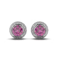Encircled Sparkling Diamond Stud