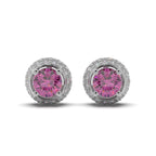 Encircled Sparkling Diamond Stud