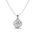 Ripple Bloom Silver Pendant