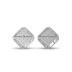 Classic Edge Silver Stud Earring