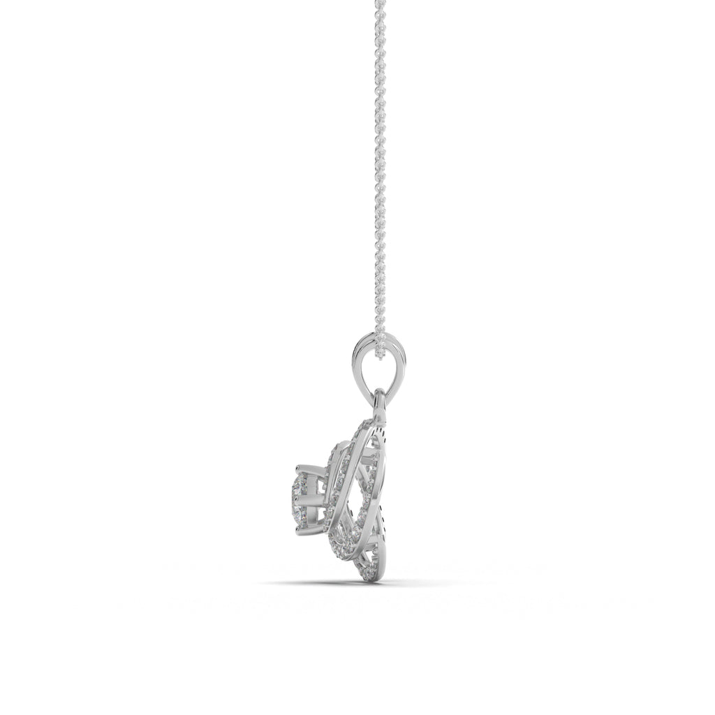 Ripple Bloom Silver Pendant-RJCP1035S