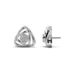 Triangular Sleek Diamond Stud