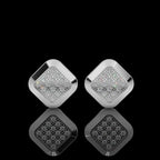 Classic Edge Silver Stud Earring