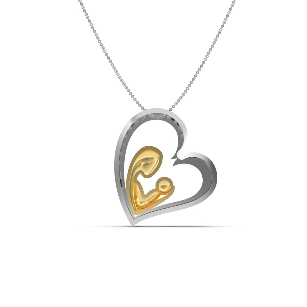 Beloved Mom Silver Pendant