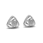 Triangular Sleek Diamond Stud