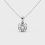 Cluster Round Diamond Designer Pendant