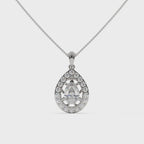 Peardrop Solitaire Diamond Pendant