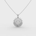 Luxe Floral  Diamond Pendant