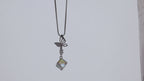 Butterfly Crystal Silver Pendant