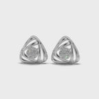Triangular Sleek Diamond Stud
