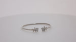 Load and play video in Gallery viewer, Flower Kada Silver Bracelet
