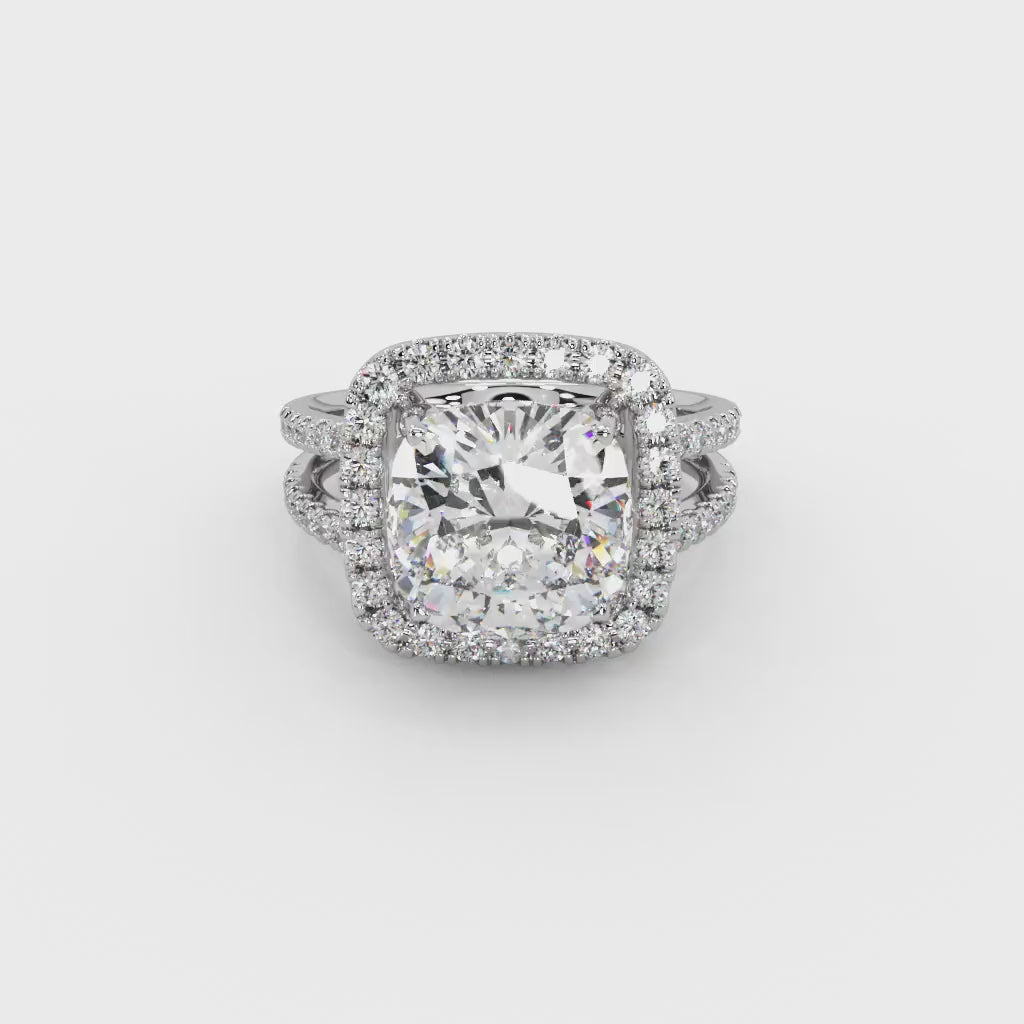 Cushion Cut Diamond Ring