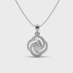 Ripple Bloom Silver Pendant-RJCP1035S