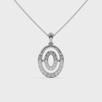 Elliptic Diamond Pendant