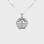 Load and play video in Gallery viewer, Chamfer Round Pave Pendant
