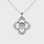 Solitaire Clover-Shaped Pendant