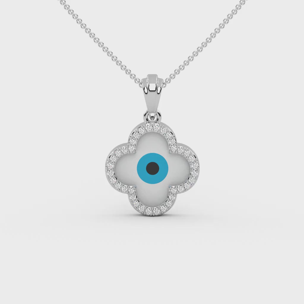 Clover Evileye Pendant