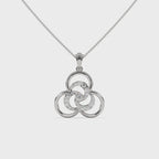 Mystic Overlay Solitaire Pendant