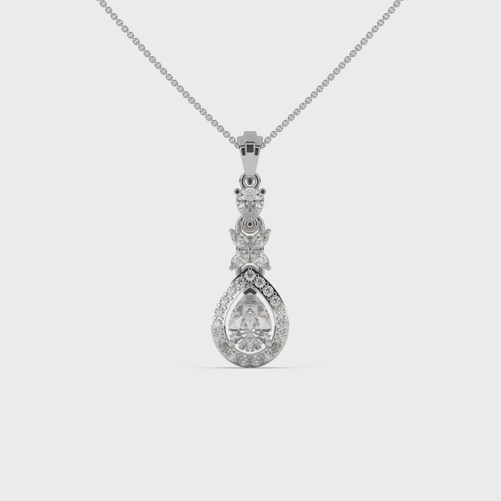 Florent Pear Drop Diamond Pendant