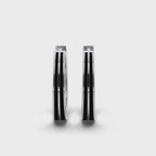 Double Line Huggie Hoop Silver Earrings 15mm